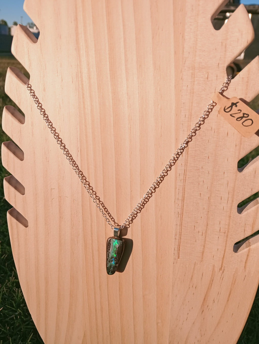 Australian bolder opal pendant