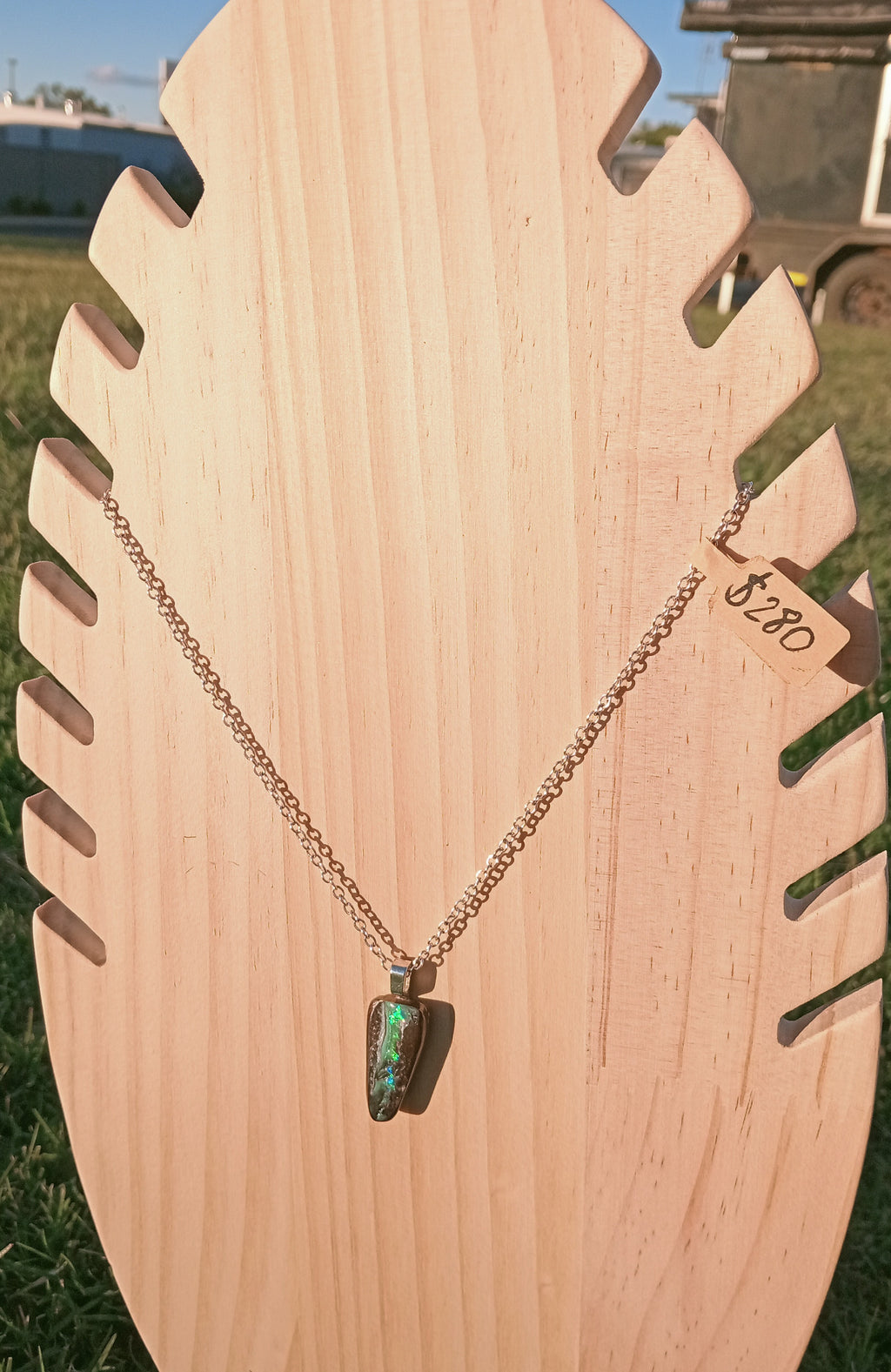 Australian bolder opal pendant