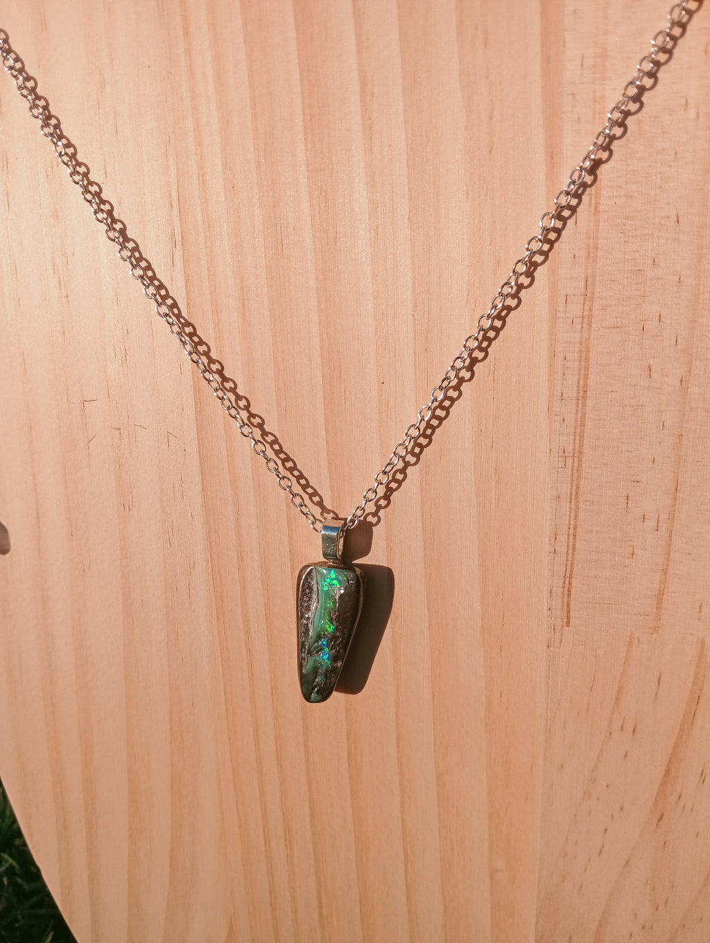 Australian bolder opal pendant