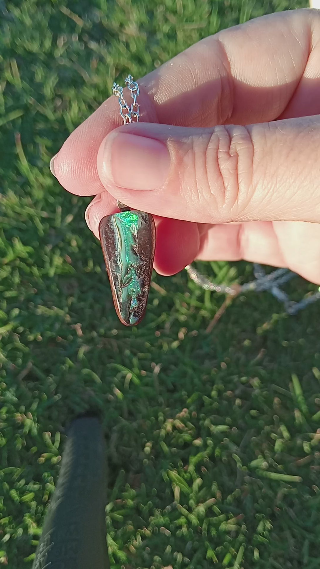 Australian bolder opal pendant